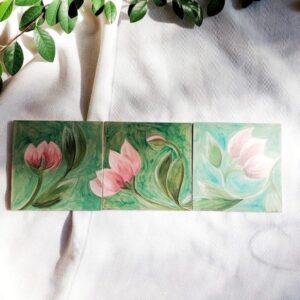 Set Azulejos Flor de loto